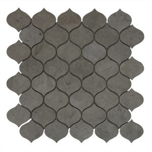Dark Gray Droplet Marble Mosaic