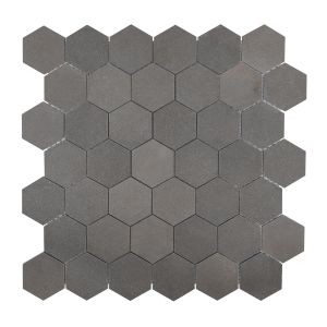 FREE SHIPPING - Grey Abbey 2" Hexagon Honed Mosaic