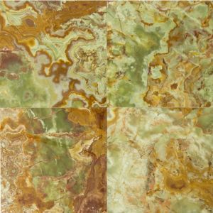 Faux Translucent Stone Onyx Yellow And Brown