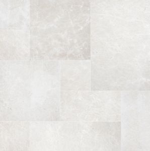 New Aegean Pearl 3CM French Pattern Marble Pavers - Sandblasted Finish