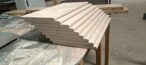 FREE SHIPPING - Tierra Ivory "WAVE" 12X24 Porcelain 2CM Pool Coping