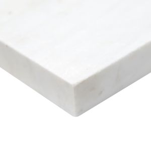 FREE SHIPPING - Afyon White 14X24 5CM (2" Thick) Sandblasted Marble Pool Coping
