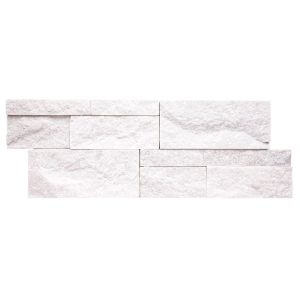 XL Arctic White 9x24 Splitface Quartzite Ledger Panel
