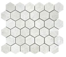 FREE SHIPPING - Vanilla Ice 2" Hexagon Honed