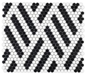 FREE SHIPPING - Missoni VINTAGE Geometro Recylcled Glass Mosaic Tile