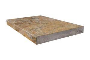 FREE SHIPPING - Tuscany Scabos 12x24 5CM (2") 2 Side Modern Edge Wall Cap
