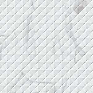 Dymo Statuary Chex White 12x24 Glossy Ceramic Tile