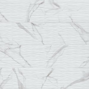 Dymo Statuary Stripe White 12x24 Glossy Ceramic Tile