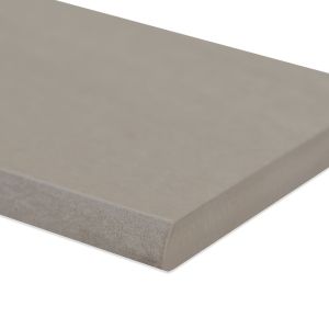 FREE SHIPPING - LAPATO 3D - Malhari Greige 3x24 Semi Polished Bullnose Trim