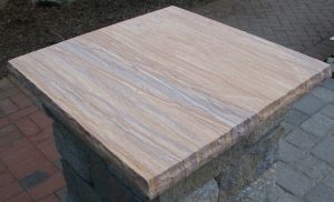 Rainbow Teak Sandstone 26"x 26" 2" Thick Cap