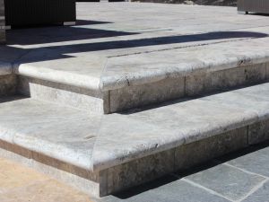 Silver Travertine 16x24 3CM Pool Coping