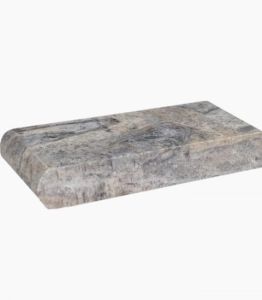 Silver Travertine 4x9 3CM Tumbled Pool Coping