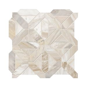 Bianco Dolomite Geometrica 12x12 Polished