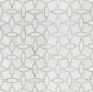 Bianco Gridwork 12x12 Backsplash Tile