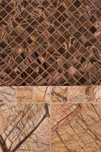 FREE SHIPPING - Rain Forest Brown 1x1 Tumbled Mosaic
