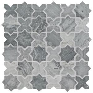 Montague Blue Oak Pattern Marble TIle