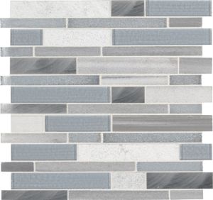 Harlow Metallic Blend Interlocking Backplash Walltile