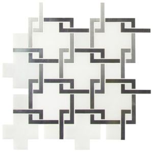 Blanco Lynx Polished Marble Mosaic