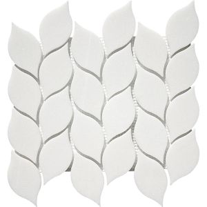 FREE SHIPPING - Thassos White Leaf Mosaic Tile