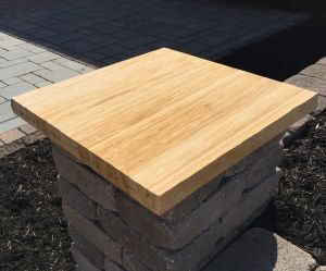 Teakwood Sandstone 24"x24" 2" Thick Column Cap