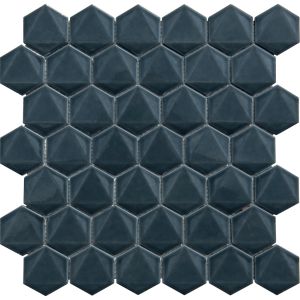 FREE SHIPPING - Oceania 3D 2" Hexagon Polished Mosaic