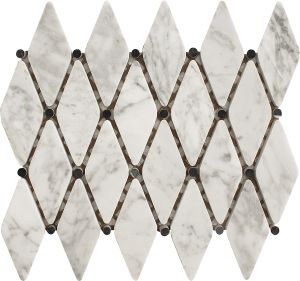 Arabescato Carrara Blended Rhomboid