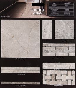 Tundra Gray 12x24 Honed Marble