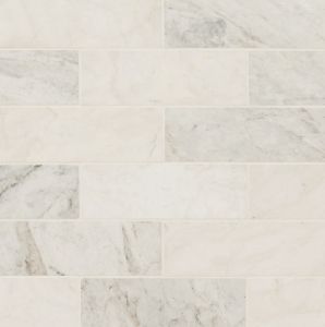 Arabescato Venato White 4x12 Honed Subway Tile