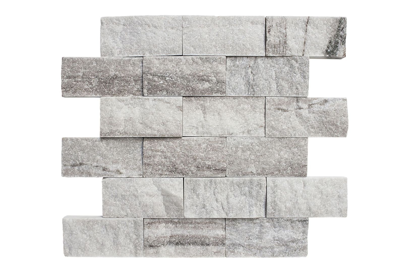 Buy Palisandro 2X4 Brick Split Face | Marble Brick Mosaic - Wallandtile.com