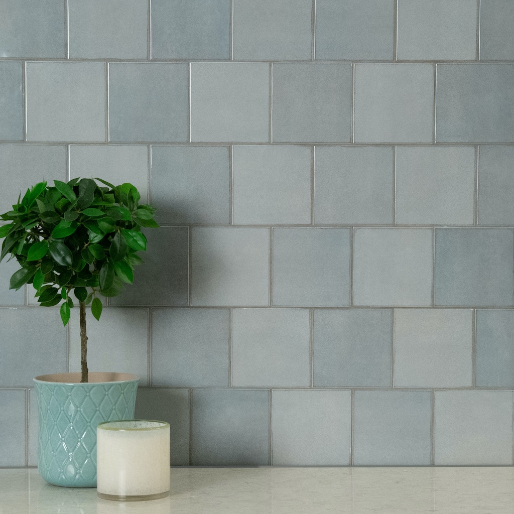 Buy Renzo Sky 5x5 Glossy | Handcrafted Tile - Wallandtile.com